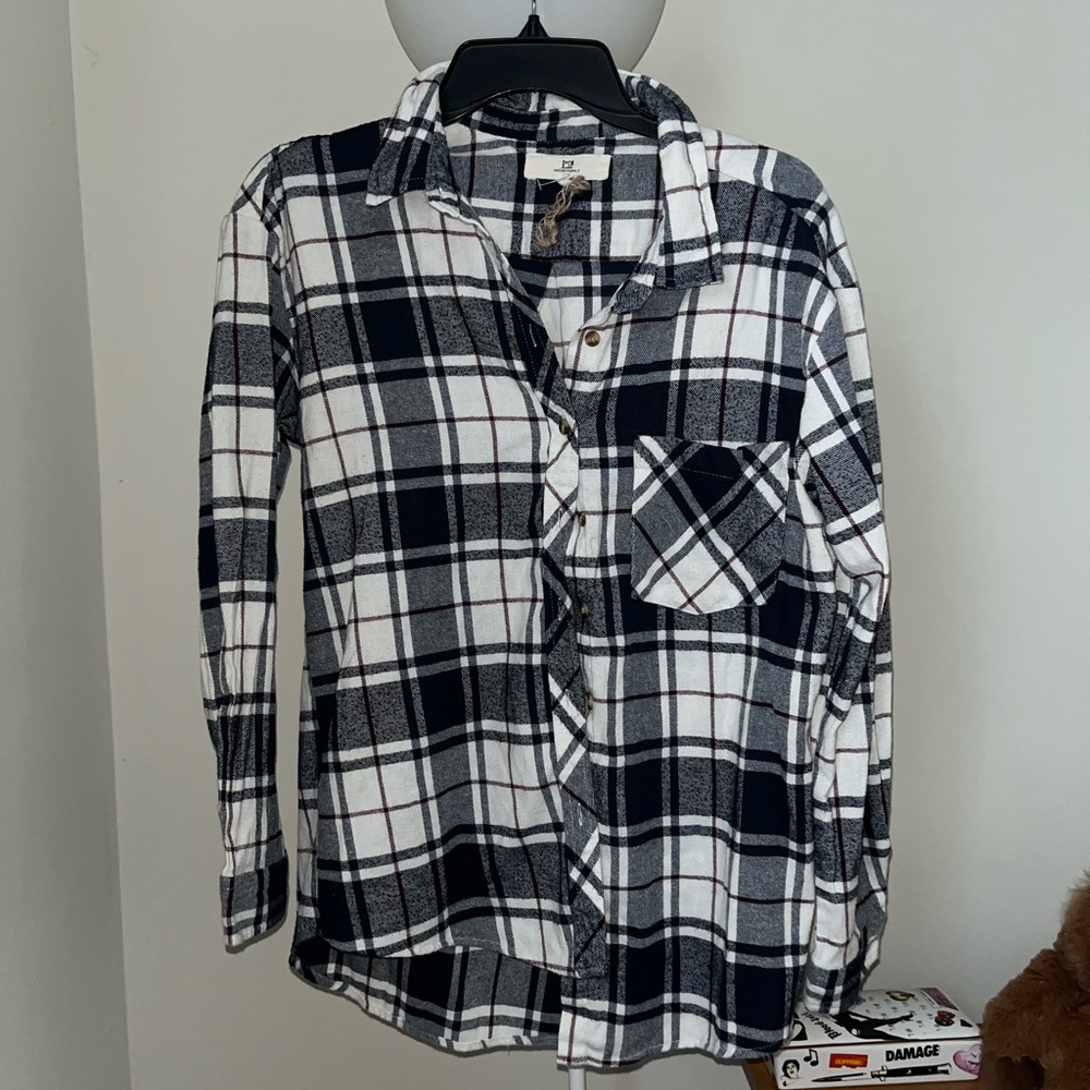 Thread & Supply Black and White Flannel